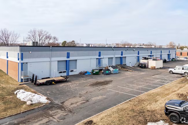 Rear loading side of 7385 to 7399 Bush Lake Road, Edina